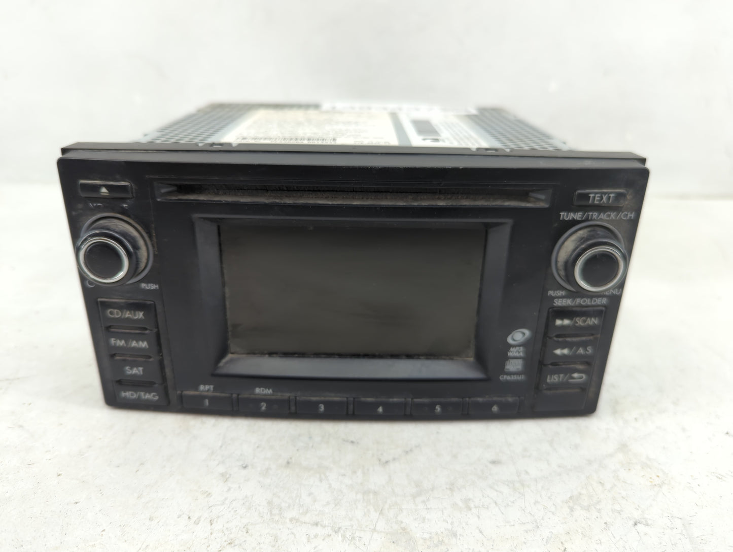 2011 Subaru Forester Radio AM FM Cd Player Receiver Replacement P/N:86201SC630 Fits OEM Used Auto Parts - Oemusedautoparts1.