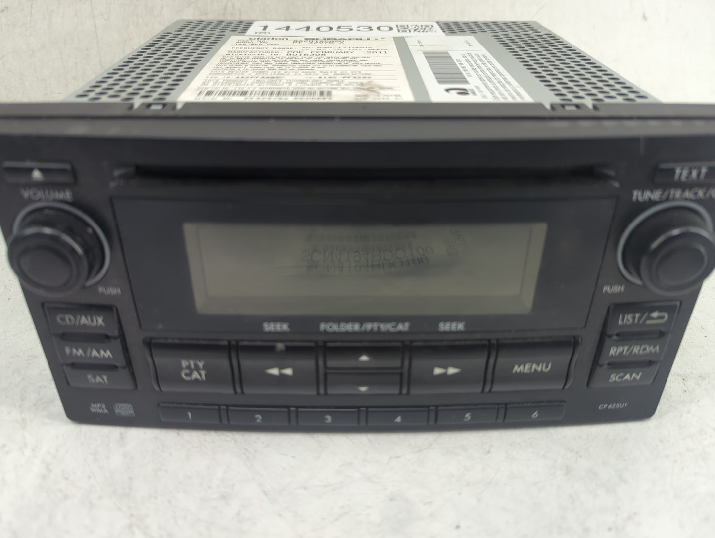2011 Subaru Forester Radio AM FM Cd Player Receiver Replacement P/N:86201SC620 Fits OEM Used Auto Parts - Oemusedautoparts1.