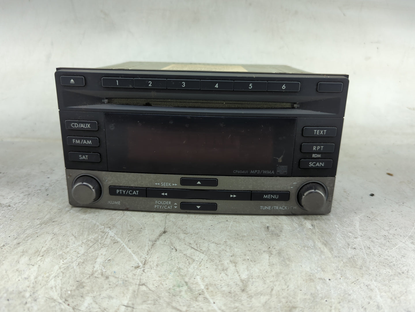 2011 Subaru Forester Radio AM FM Cd Player Receiver Replacement P/N:86201SC601 PF-2982B-B, CP604U1 Fits OEM Used Auto Parts 