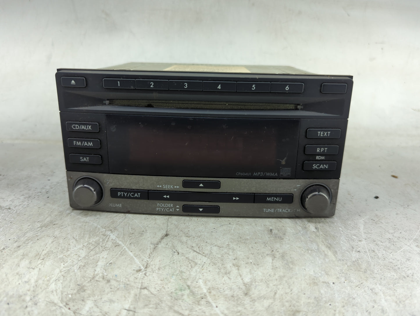 2011 Subaru Forester Radio AM FM Cd Player Receiver Replacement P/N:86201SC601 PF-2982B-B, CP604U1 Fits OEM Used Auto Parts 