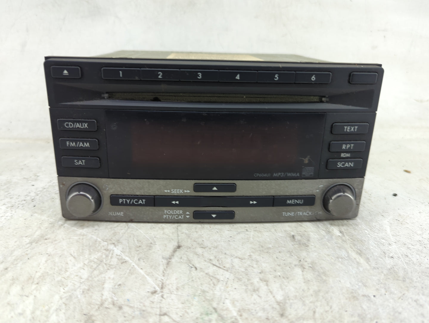 2011 Subaru Forester Radio AM FM Cd Player Receiver Replacement P/N:86201SC601 PF-2982B-B, CP604U1 Fits OEM Used Auto Parts 