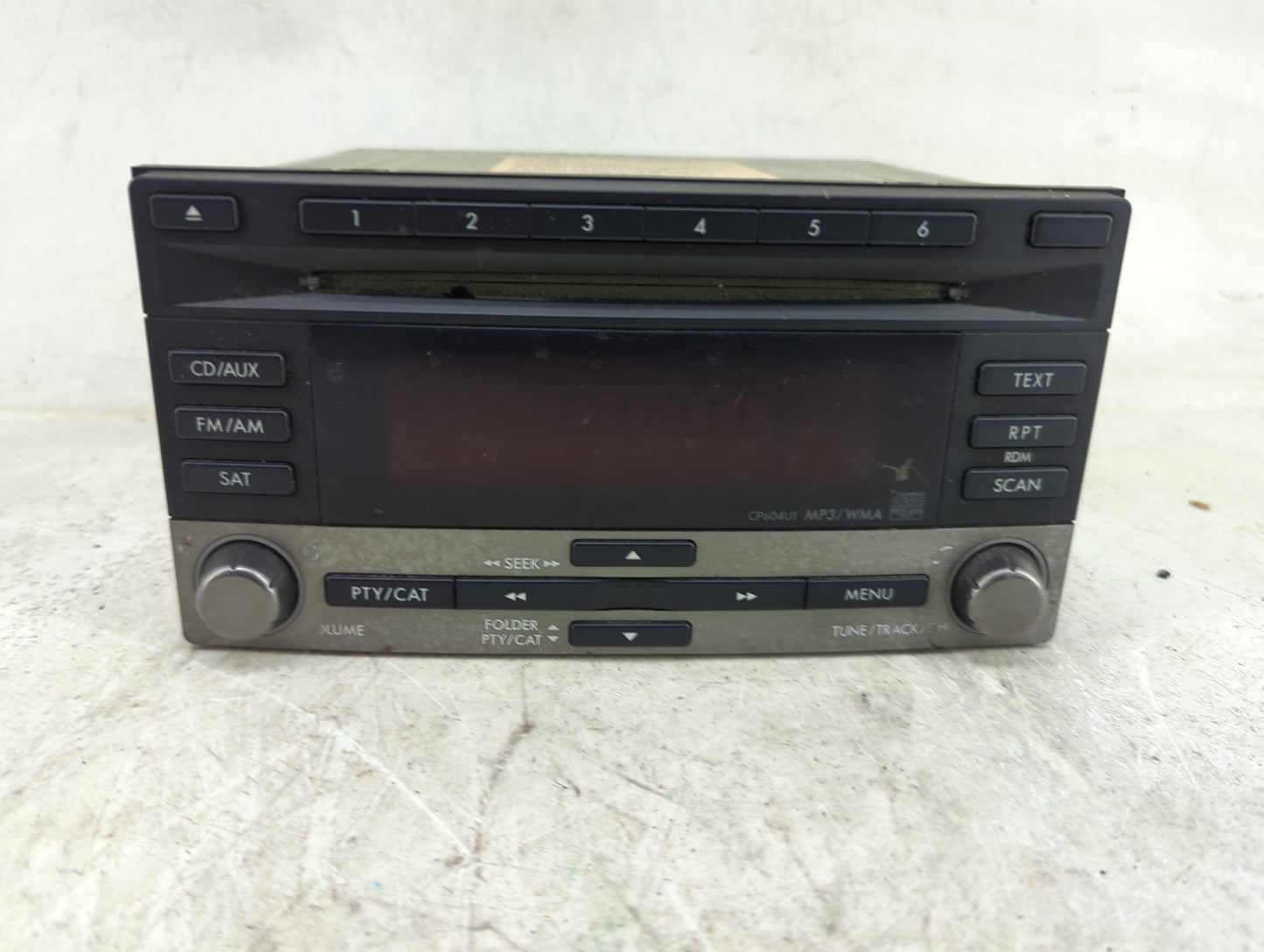 2011 Subaru Forester Radio AM FM Cd Player Receiver Replacement P/N:86201SC601 PF-2982B-B, CP604U1 Fits OEM Used Auto Parts 