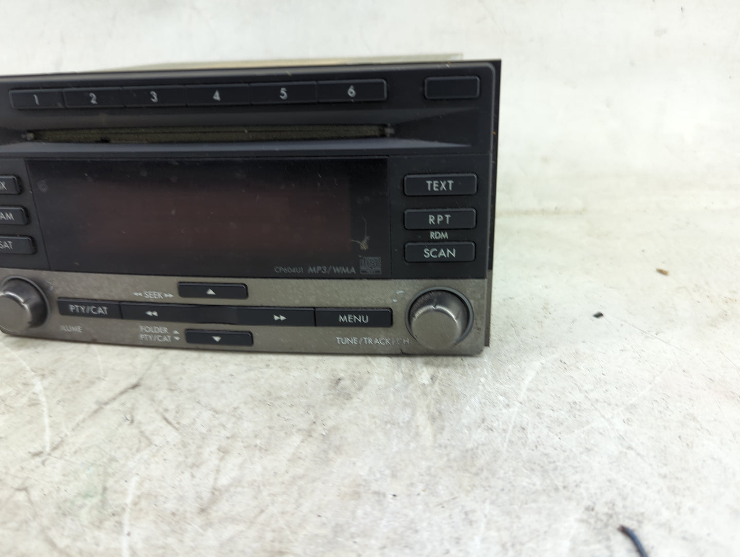 2011 Subaru Forester Radio AM FM Cd Player Receiver Replacement P/N:86201SC601 PF-2982B-B, CP604U1 Fits OEM Used Auto Parts 