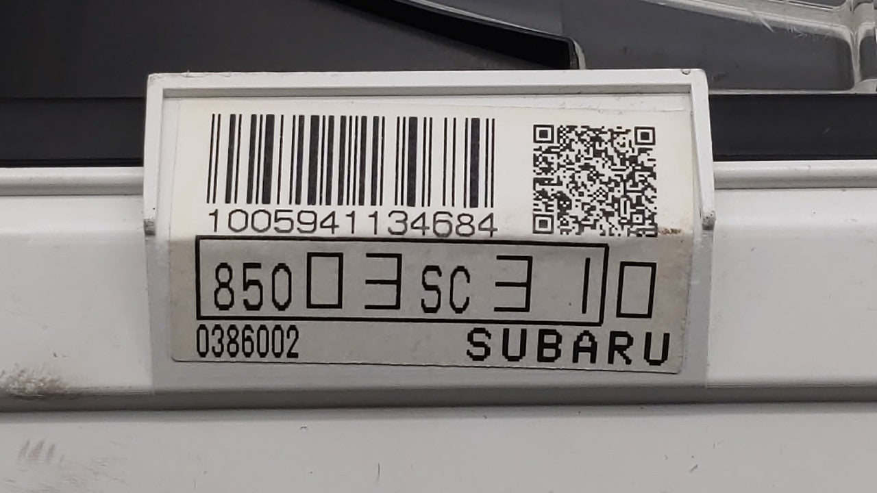 2011 Subaru Forester Instrument Cluster Speedometer Gauges P/N:85003SC310 Fits OEM Used Auto Parts - Oemusedautoparts1.com
