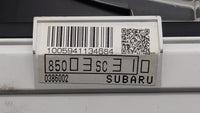 2011 Subaru Forester Instrument Cluster Speedometer Gauges P/N:85003SC310 Fits OEM Used Auto Parts - Oemusedautoparts1.com