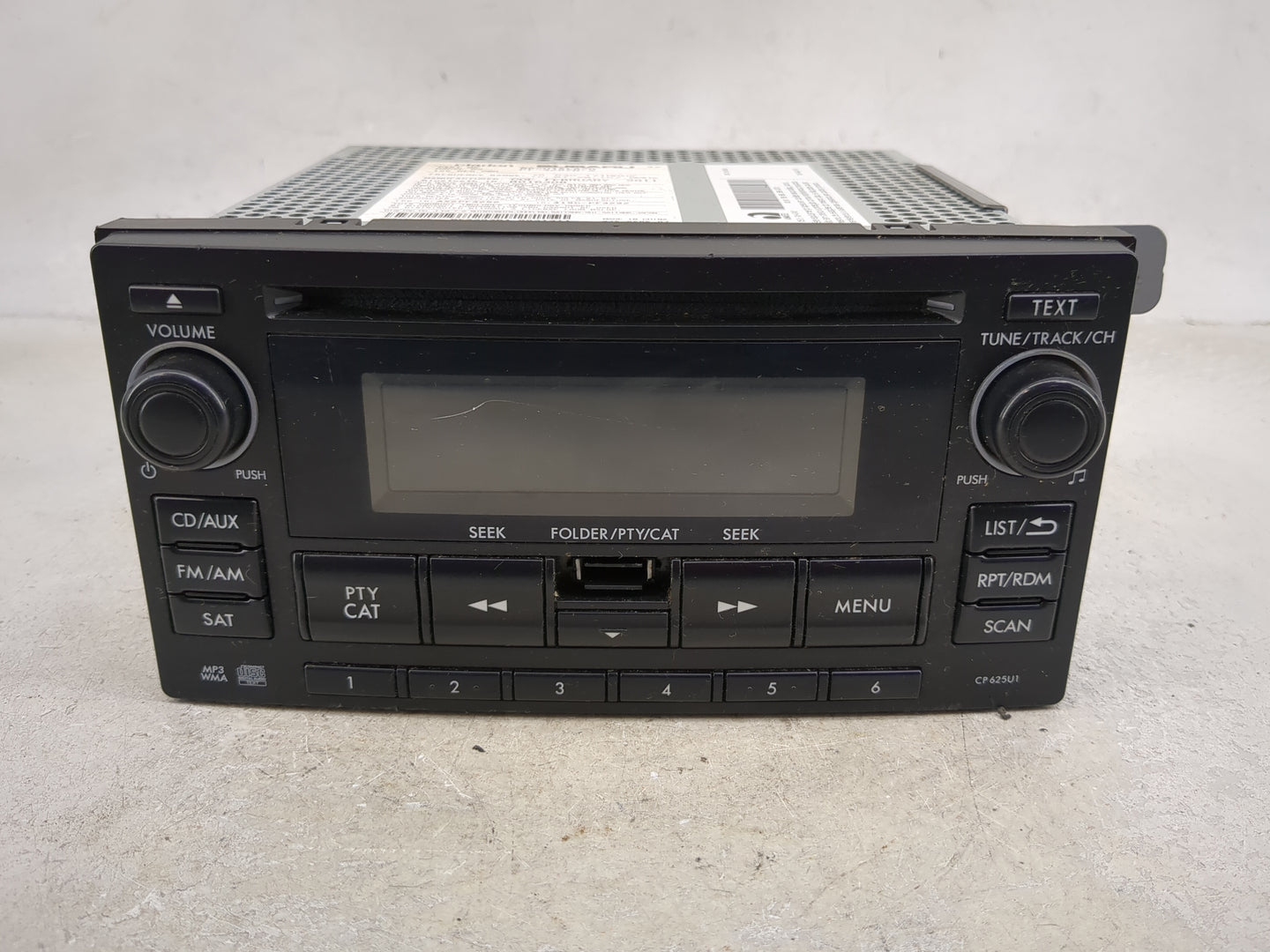 2011 Subaru Forester Radio AM FM Cd Player Receiver Replacement Fits OEM Used Auto Parts - Oemusedautoparts1.com