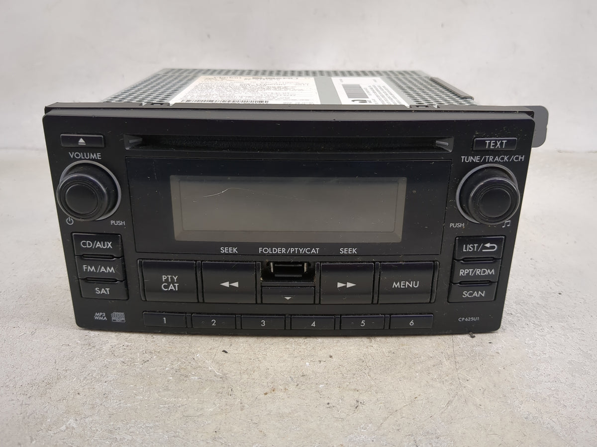 2011 Subaru Forester Radio AM FM Cd Player Receiver Replacement Fits OEM Used Auto Parts - Oemusedautoparts1.com