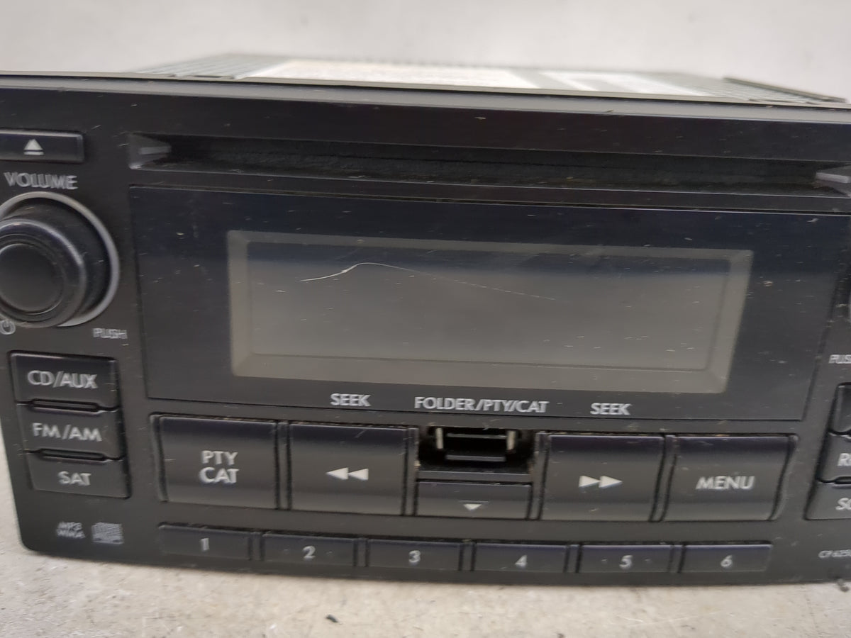 2011 Subaru Forester Radio AM FM Cd Player Receiver Replacement Fits OEM Used Auto Parts - Oemusedautoparts1.com