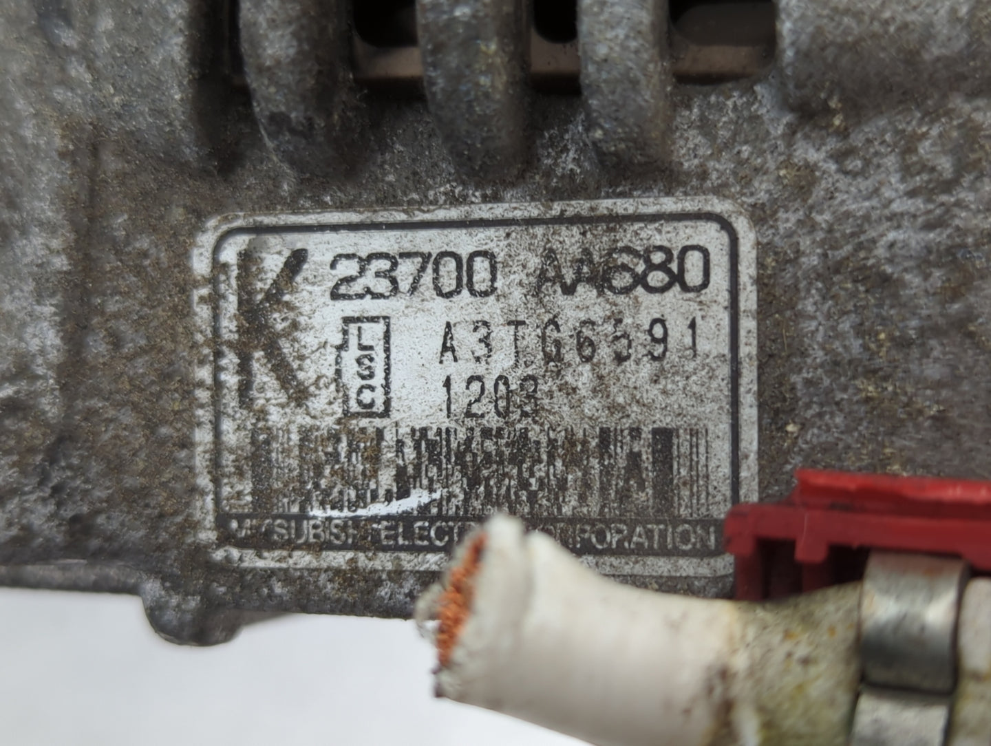 2011 Subaru Forester Alternator Replacement Generator Charging Assembly Engine OEM P/N:23700 AA680 Fits Fits 2012 OEM Used A