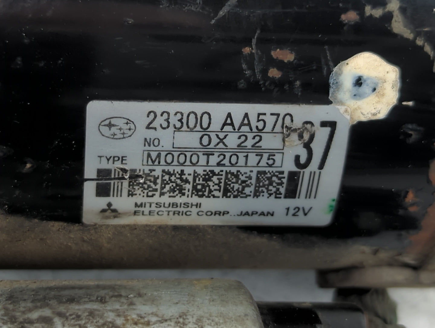 2009-2018 Subaru Forester Car Starter Motor Solenoid OEM P/N:M000T20175 23300 AA570 Fits OEM Used Auto Parts - Oemusedautopa
