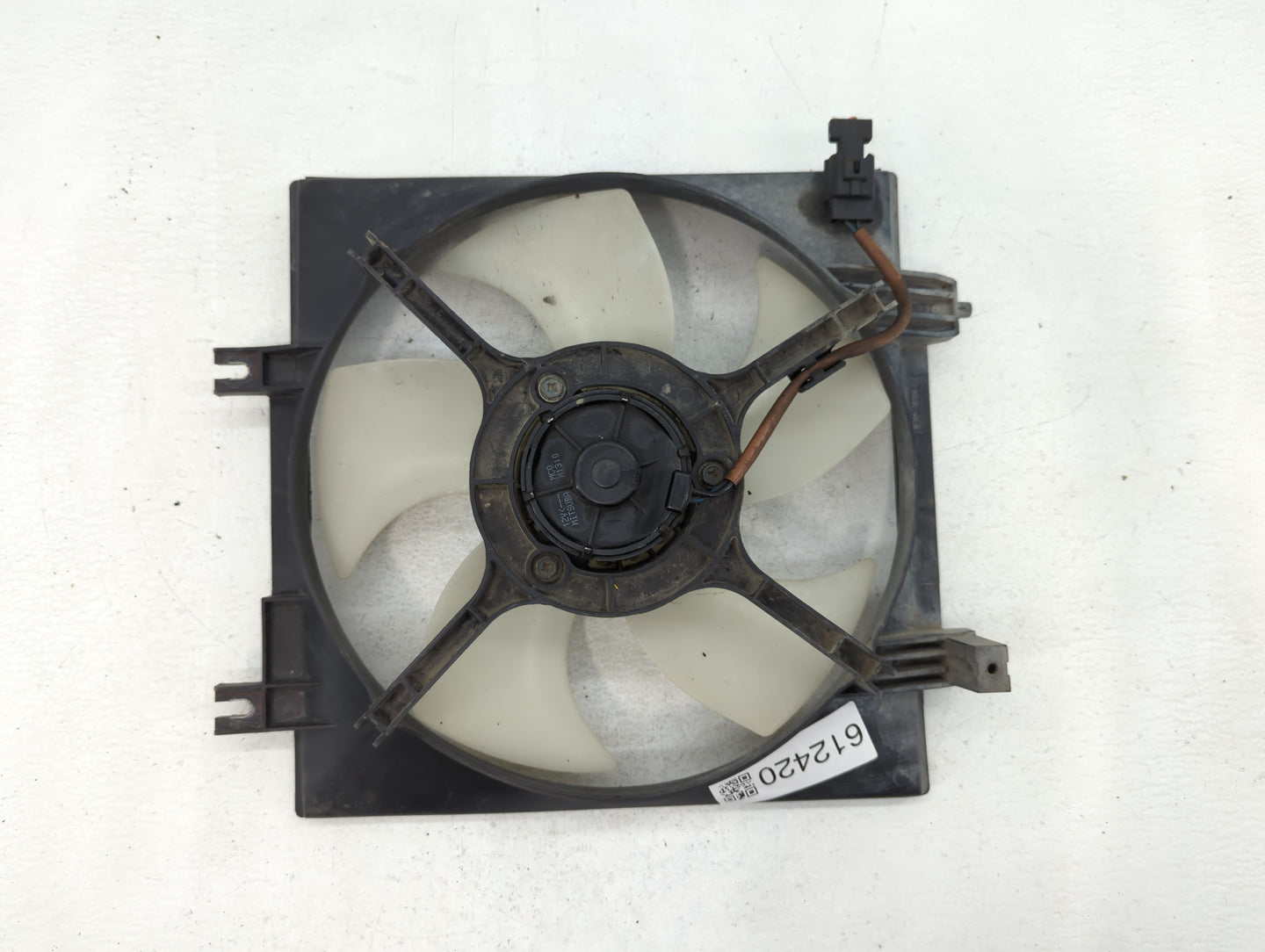 Subaru Forester Left Radiator Fan Motor Assembly Cream - Oemusedautoparts1.com