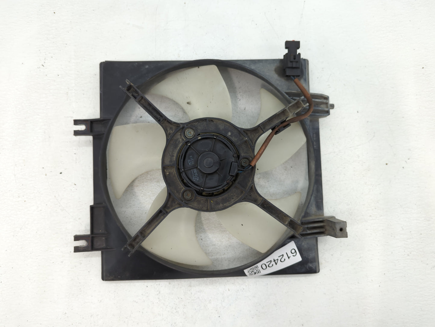Subaru Forester Left Radiator Fan Motor Assembly Cream - Oemusedautoparts1.com