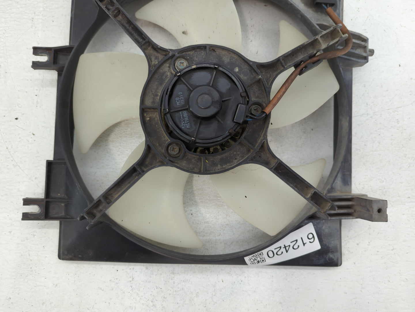 Subaru Forester Left Radiator Fan Motor Assembly Cream - Oemusedautoparts1.com