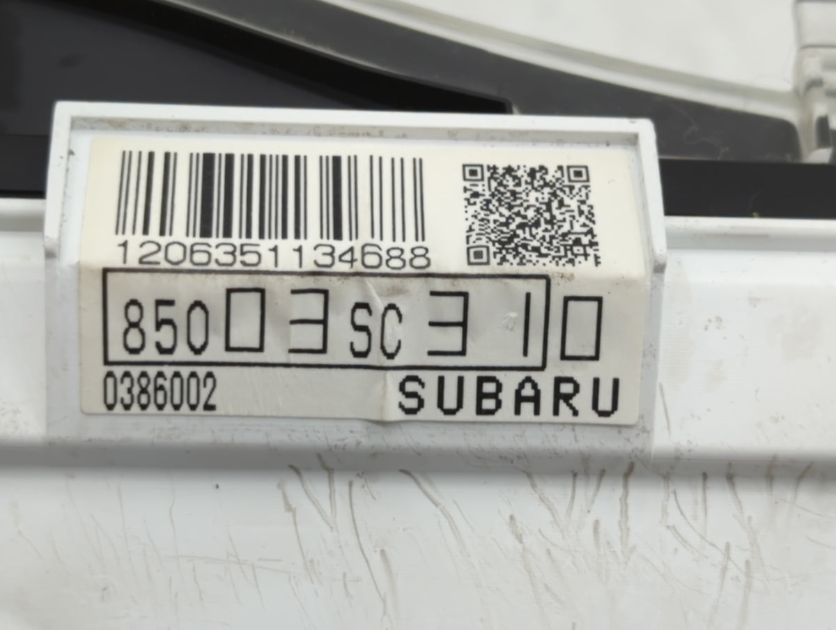 2011 Subaru Forester Instrument Cluster Speedometer Gauges P/N:85003SC310 Miles: Fits OEM Used Auto Parts - Oemusedautoparts