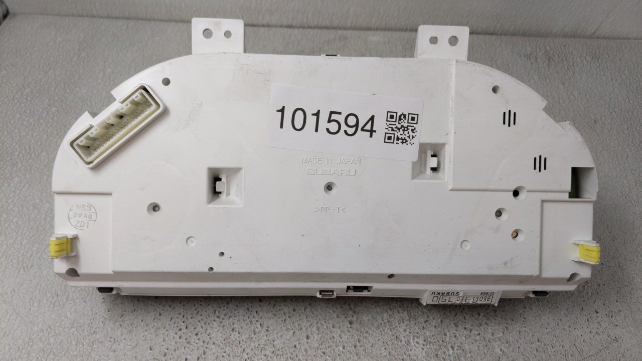 2010-2011 Subaru Impreza Instrument Cluster Speedometer Gauges P/N:85003FG750 Fits Fits 2010 2011 OEM Used Auto Parts - Oemu