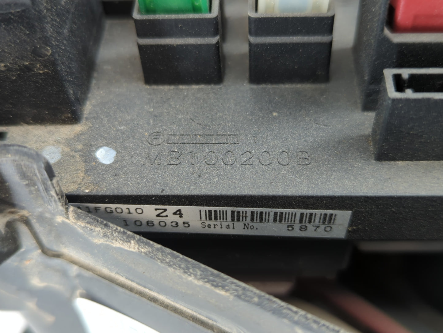 2008-2011 Subaru Impreza Fusebox Fuse Box Panel Relay Module P/N:MB100200B Fits Fits 2008 2009 2010 2011 OEM Used Auto Parts