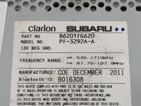2011-2014 Subaru Impreza Radio AM FM Cd Player Receiver Replacement P/N:86201FG620 Fits Fits 2011 2012 2013 2014 OEM Used Au