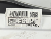 2010-2011 Subaru Impreza Instrument Cluster Speedometer Gauges P/N:85003FG750 Fits Fits 2010 2011 OEM Used Auto Parts - Oemu