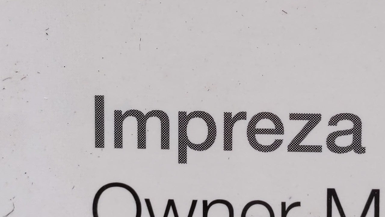 2011 Subaru Impreza Owners Manual Book Guide OEM Used Auto Parts - Oemusedautoparts1.com