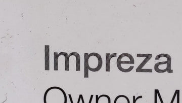 2011 Subaru Impreza Owners Manual Book Guide OEM Used Auto Parts