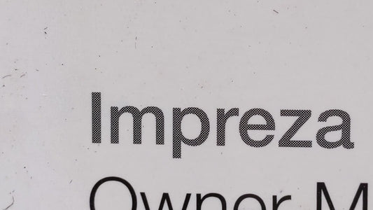 2011 Subaru Impreza Owners Manual Book Guide OEM Used Auto Parts