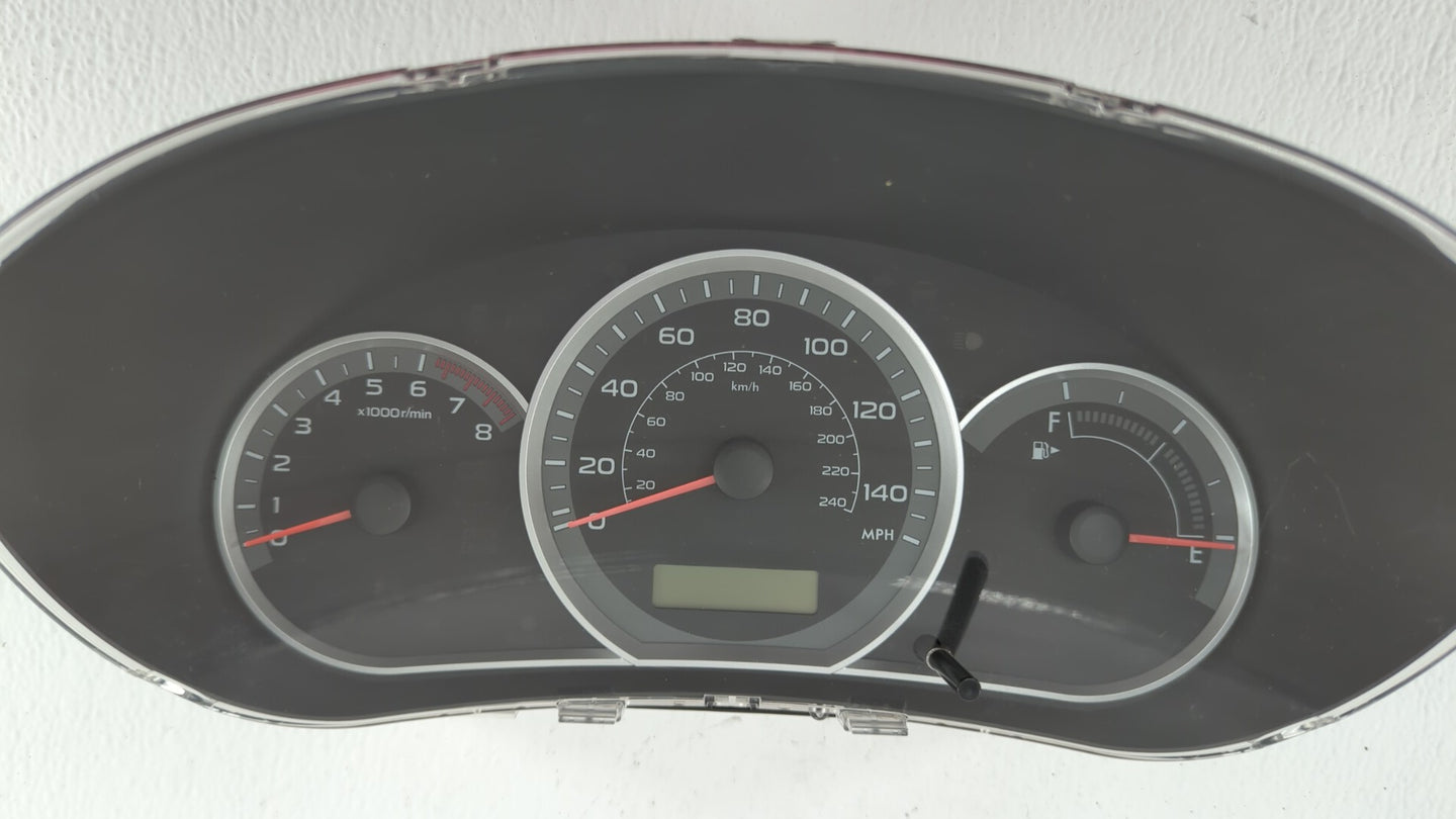 2010-2011 Subaru Impreza Instrument Cluster Speedometer Gauges P/N:85003FG750 85003FG750 Fits Fits 2010 2011 OEM Used Auto P