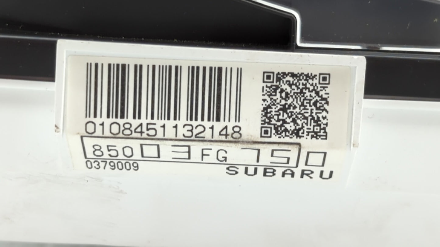 2010-2011 Subaru Impreza Instrument Cluster Speedometer Gauges P/N:85003FG750 85003FG750 Fits Fits 2010 2011 OEM Used Auto P