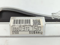 2010-2011 Subaru Impreza Instrument Cluster Speedometer Gauges P/N:85003FG750 85003FG750 Fits Fits 2010 2011 OEM Used Auto P