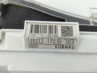 2011 Subaru Impreza Instrument Cluster Speedometer Gauges P/N:85001FG670 Fits OEM Used Auto Parts - Oemusedautoparts1.com