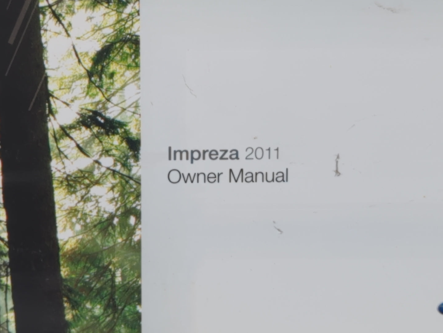 2011 Subaru Impreza Owners Manual Book Guide OEM Used Auto Parts - Oemusedautoparts1.com