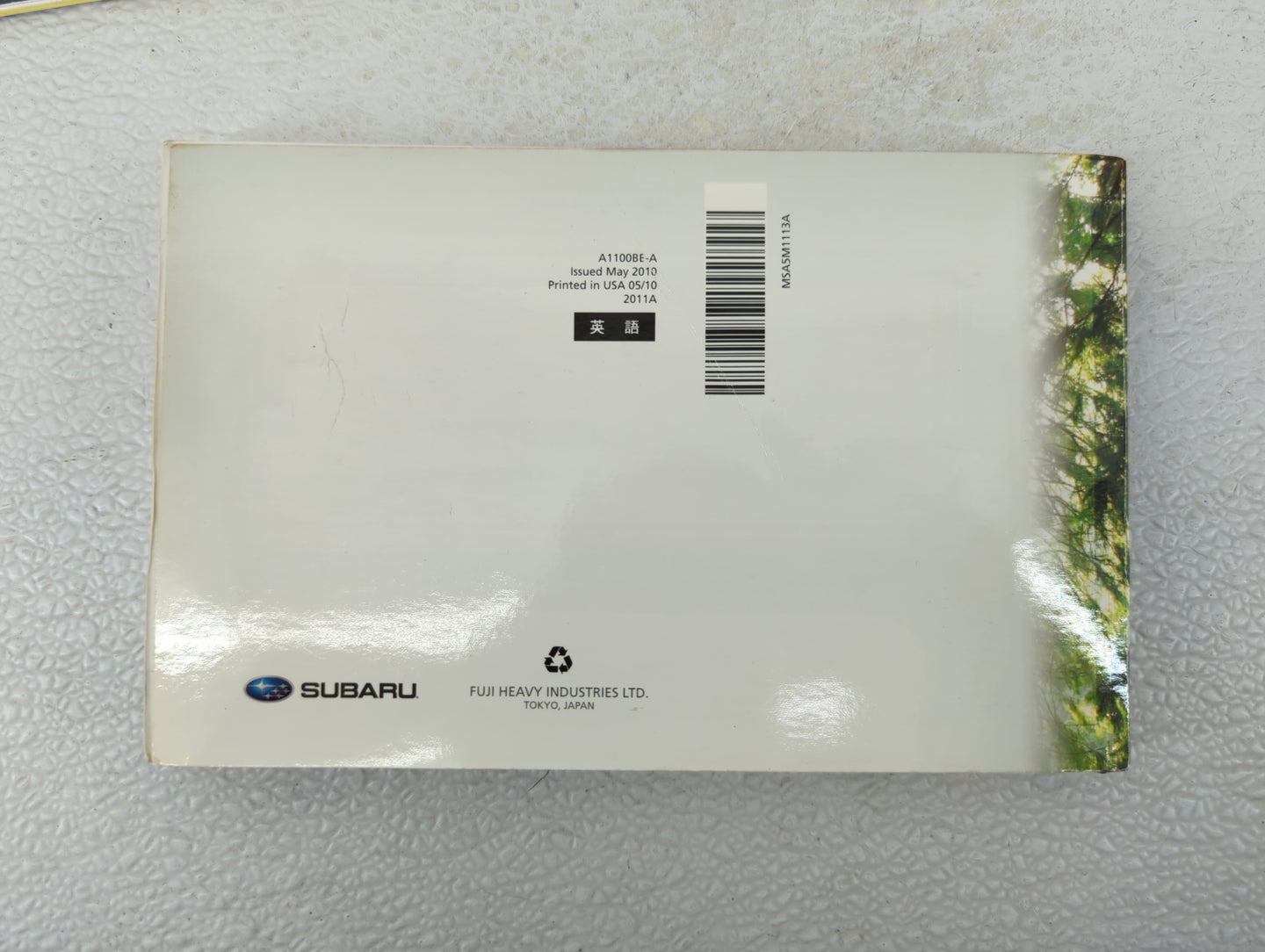 2011 Subaru Impreza Owners Manual Book Guide OEM Used Auto Parts - Oemusedautoparts1.com