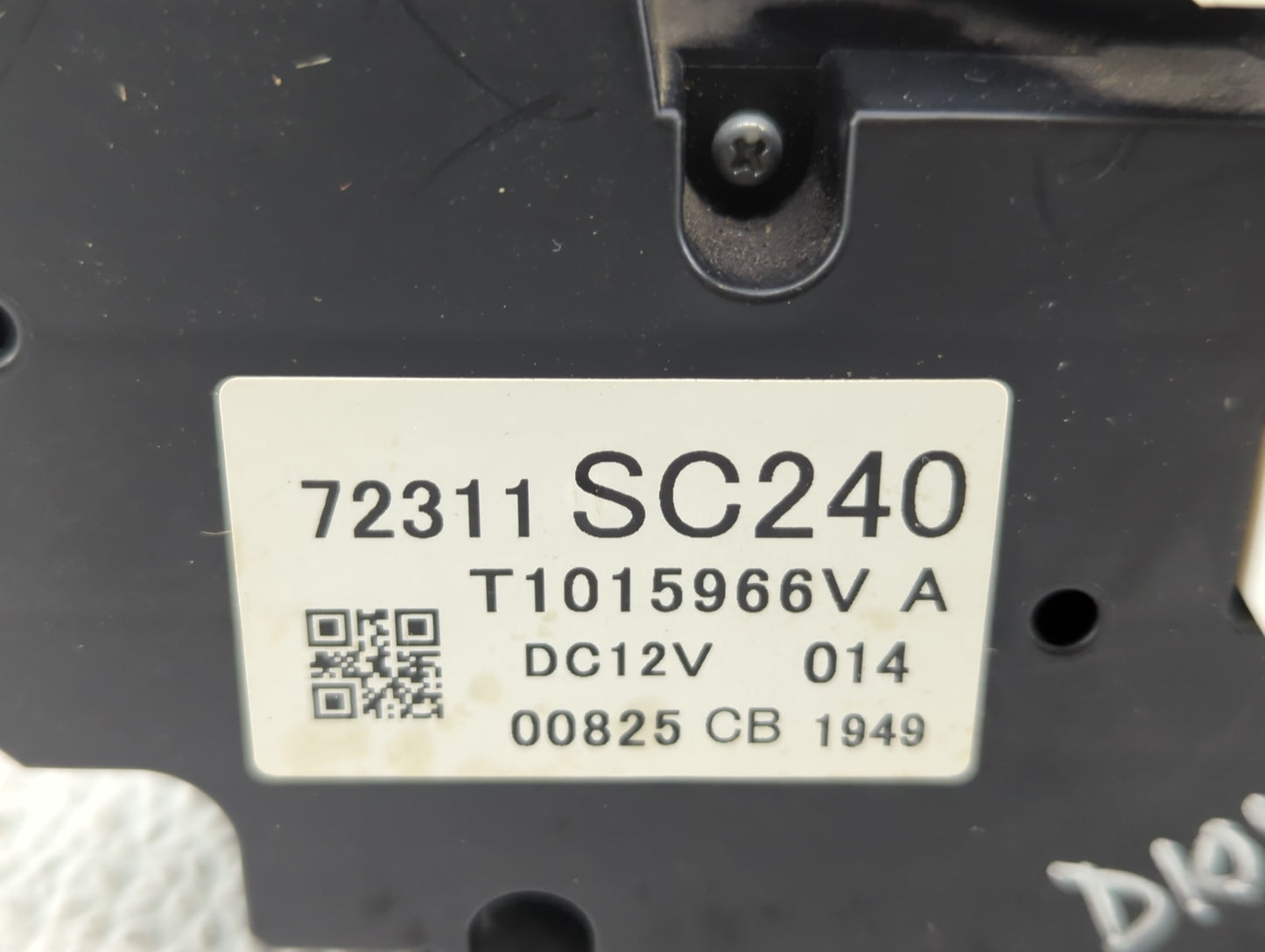 2011-2014 Subaru Impreza Climate Control Module Temperature AC/Heater Replacement P/N:72311SC240 72311 SC240 Fits OEM Used A