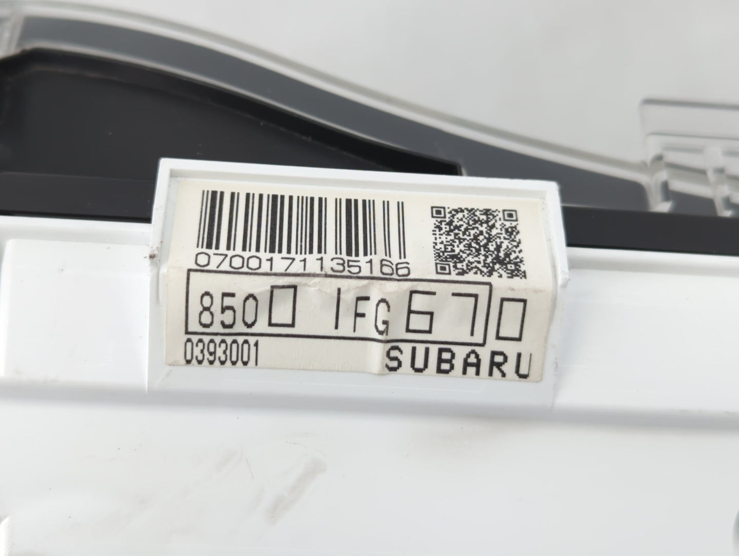 2011 Subaru Impreza Instrument Cluster Speedometer Gauges P/N:85001FG670 Fits OEM Used Auto Parts - Oemusedautoparts1.com