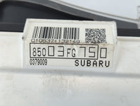 2010-2011 Subaru Impreza Instrument Cluster Speedometer Gauges P/N:8503FG750 Fits Fits 2010 2011 OEM Used Auto Parts - Oemus