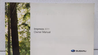 compare product 2011 Subaru Impreza Owners Manual Book Guide OEM Used Auto Parts