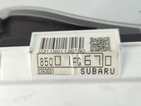2010-2011 Subaru Impreza Instrument Cluster Speedometer Gauges P/N:0393001 8500FG670 Fits Fits 2010 2011 OEM Used Auto Parts