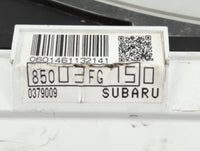 2010-2011 Subaru Impreza Instrument Cluster Speedometer Gauges P/N:85003FG750 Fits Fits 2010 2011 OEM Used Auto Parts - Oemu