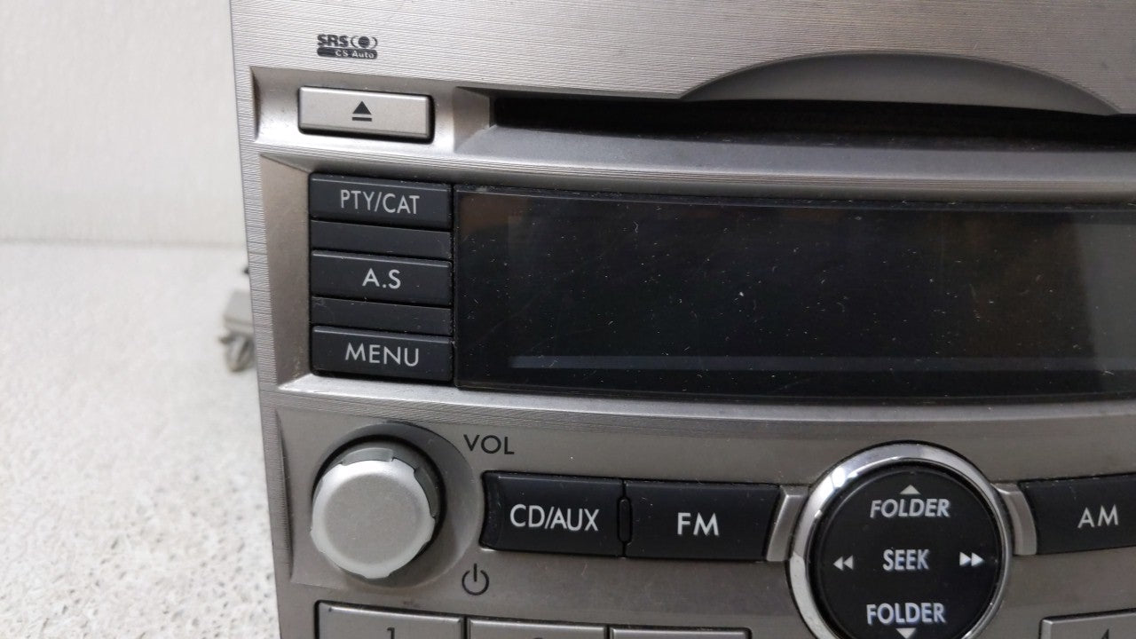 2010-2012 Subaru Legacy Radio AM FM Cd Player Receiver Replacement P/N:86201AJ64A Fits Fits 2010 2011 2012 OEM Used Auto Par