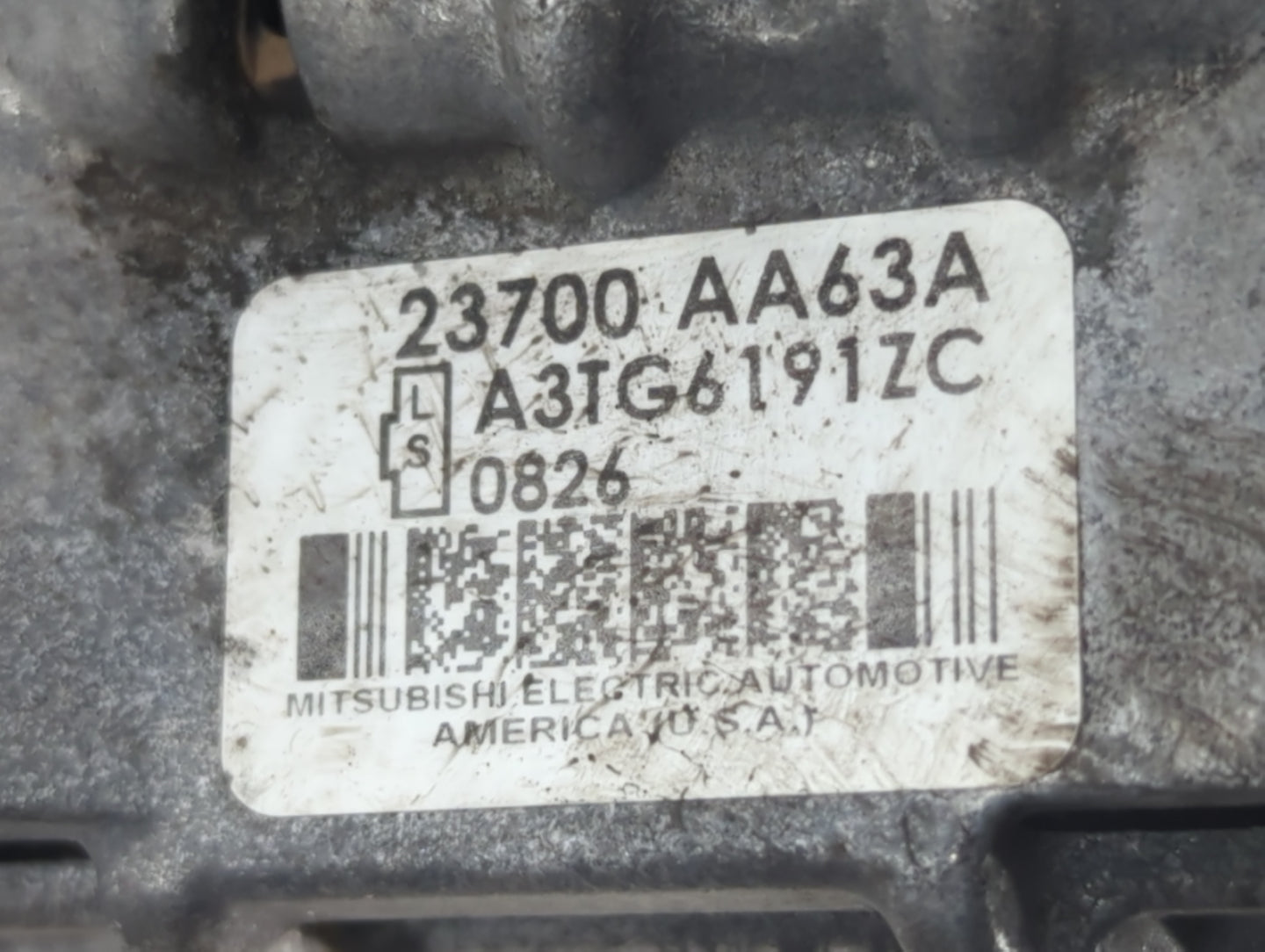 2010-2012 Subaru Legacy Alternator Replacement Generator Charging Assembly Engine OEM P/N:23700 AA63A Fits Fits 2010 2011 20
