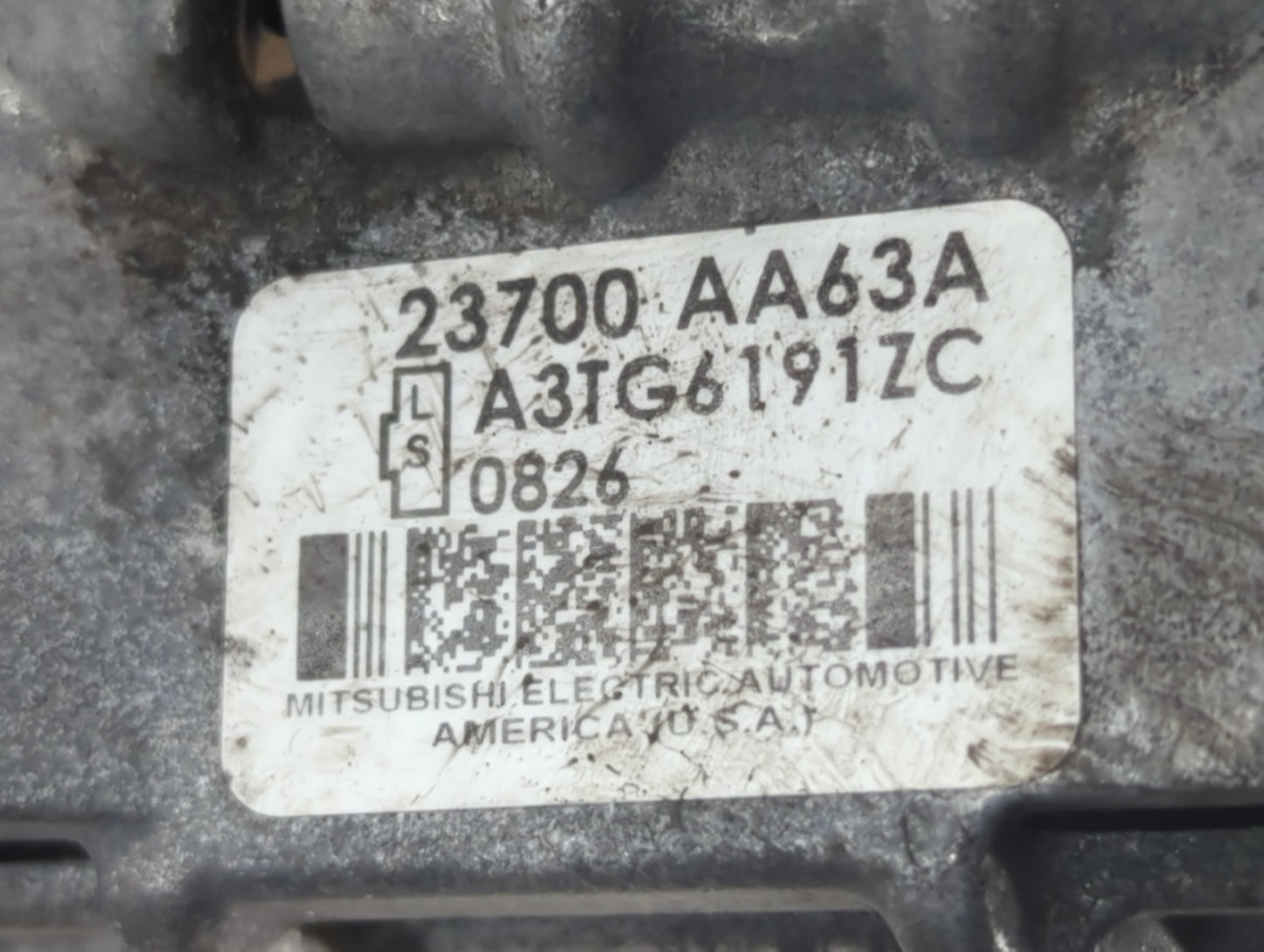 2010-2012 Subaru Legacy Alternator Replacement Generator Charging Assembly Engine OEM P/N:23700 AA63A Fits Fits 2010 2011 20