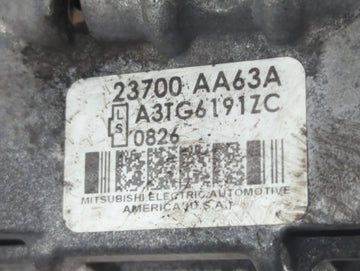 2010-2012 Subaru Legacy Alternator Replacement Generator Charging Assembly Engine OEM P/N:23700 AA63A Fits Fits 2010 2011 2012 OEM Used Auto Parts