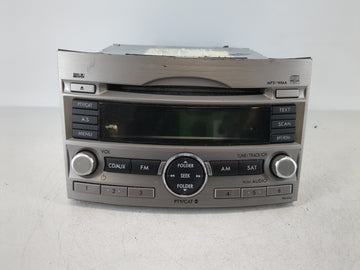 2010-2012 Subaru Legacy Radio AM FM Cd Player Receiver Replacement P/N:86201AJ64A Fits Fits 2010 2011 2012 OEM Used Auto Par