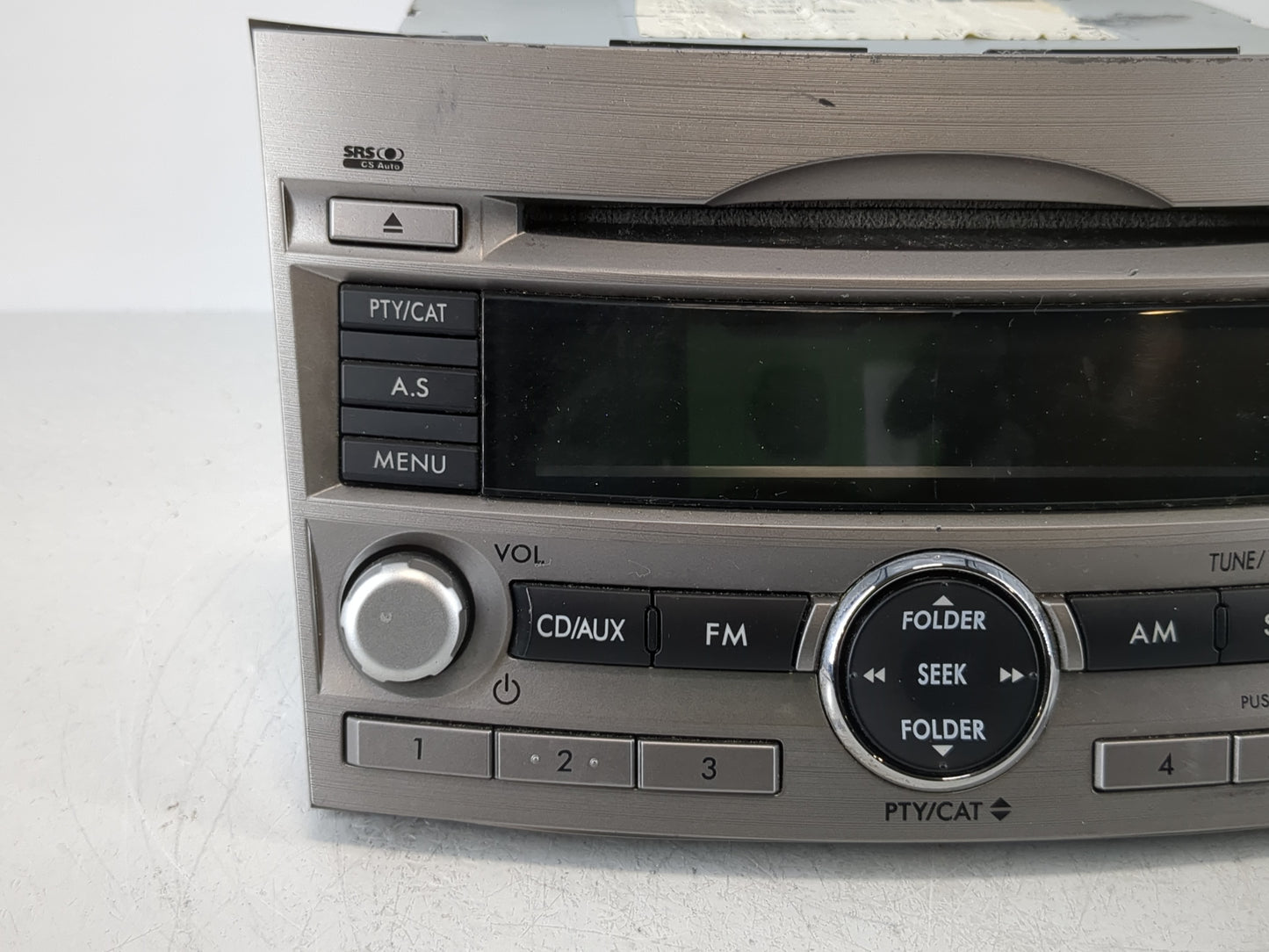 2010-2012 Subaru Legacy Radio AM FM Cd Player Receiver Replacement P/N:86201AJ64A Fits Fits 2010 2011 2012 OEM Used Auto Par