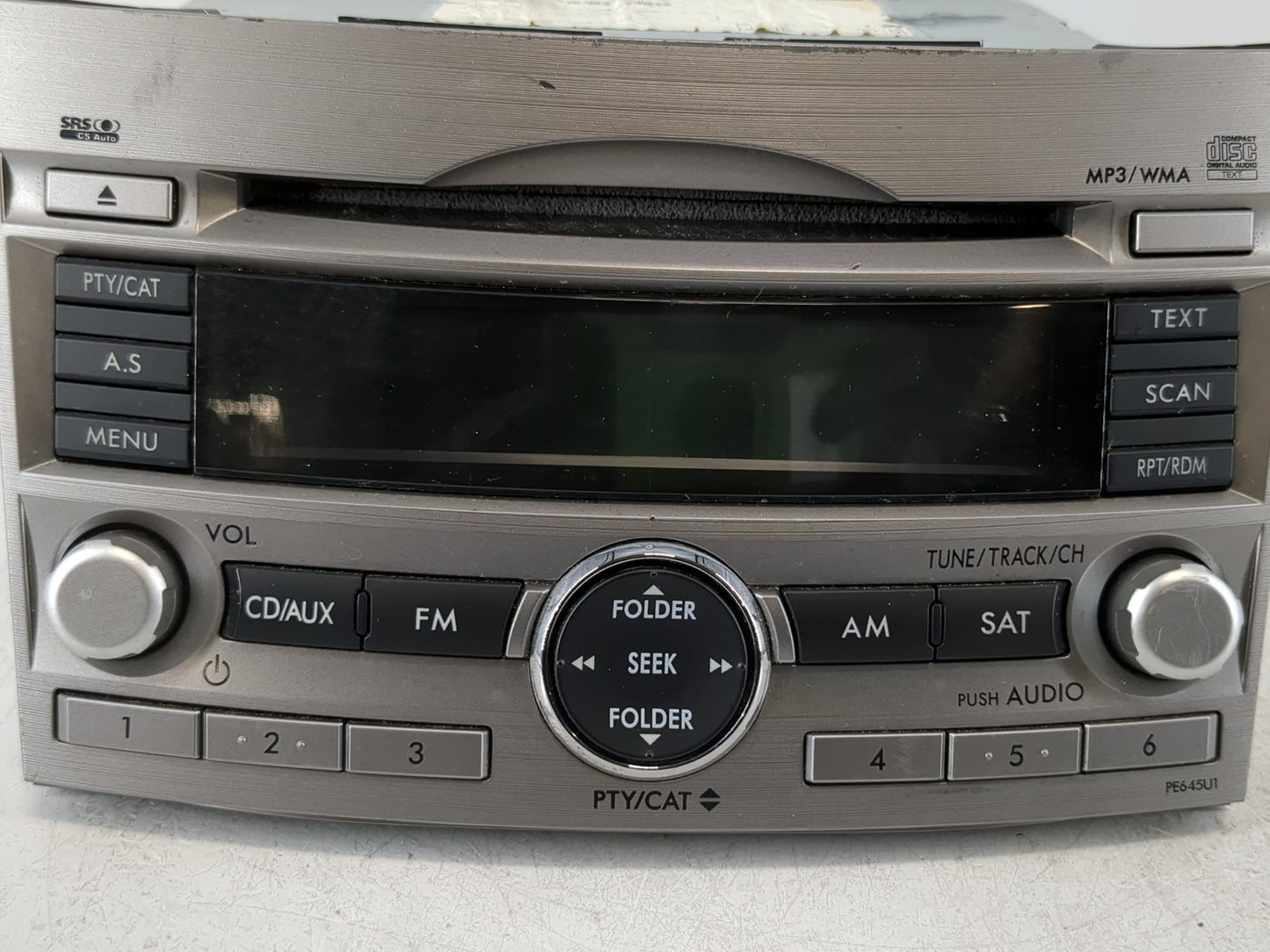 2010-2012 Subaru Legacy Radio AM FM Cd Player Receiver Replacement P/N:86201AJ64A Fits Fits 2010 2011 2012 OEM Used Auto Par