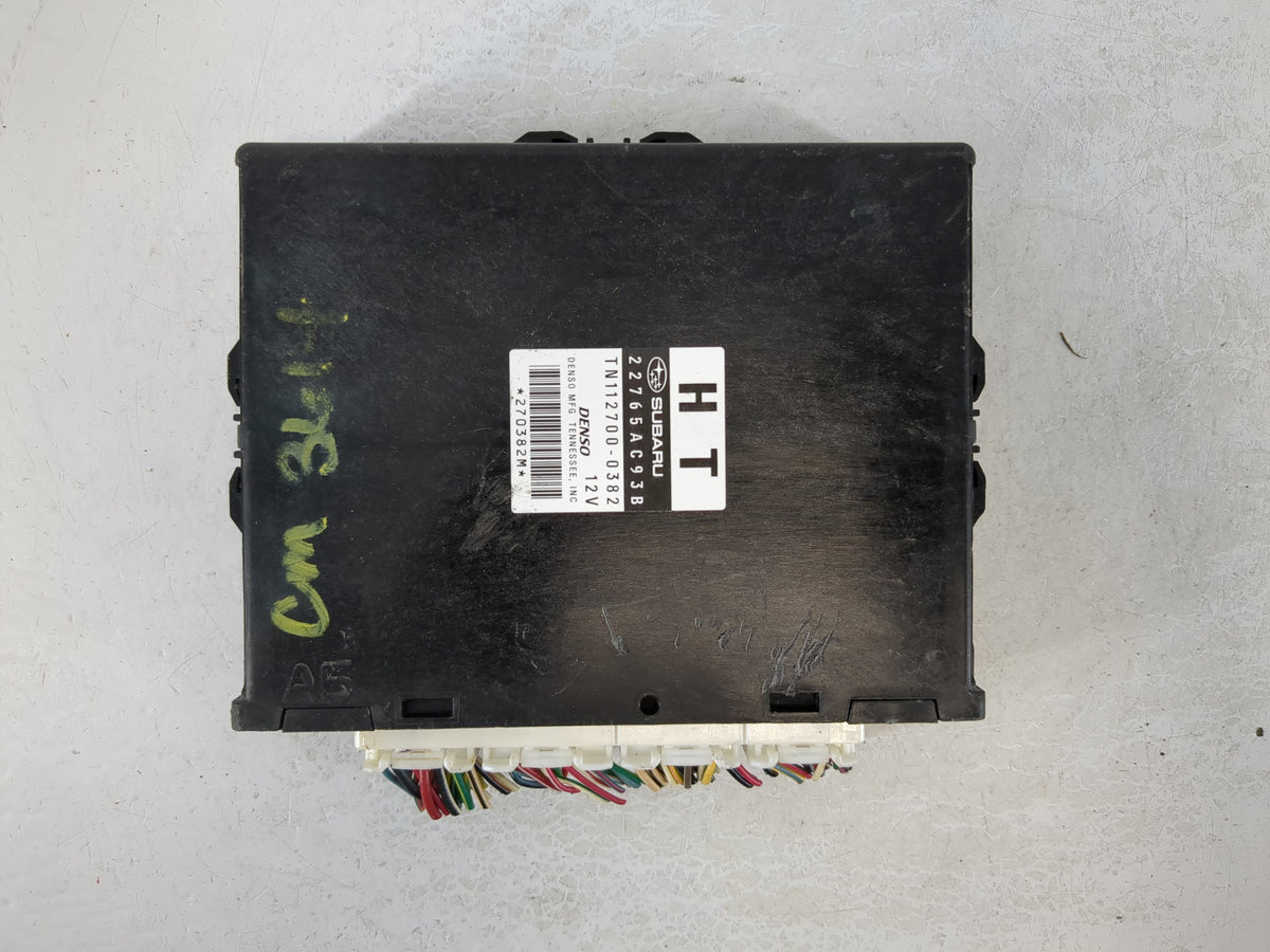 2011 Subaru Legacy PCM Engine Control Computer ECU ECM PCU OEM P/N:22765AC93B Fits OEM Used Auto Parts - Oemusedautoparts1.c
