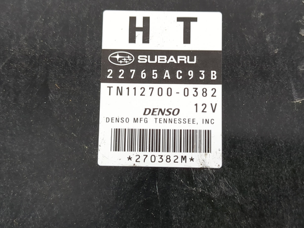 2011 Subaru Legacy PCM Engine Control Computer ECU ECM PCU OEM P/N:22765AC93B Fits OEM Used Auto Parts - Oemusedautoparts1.c