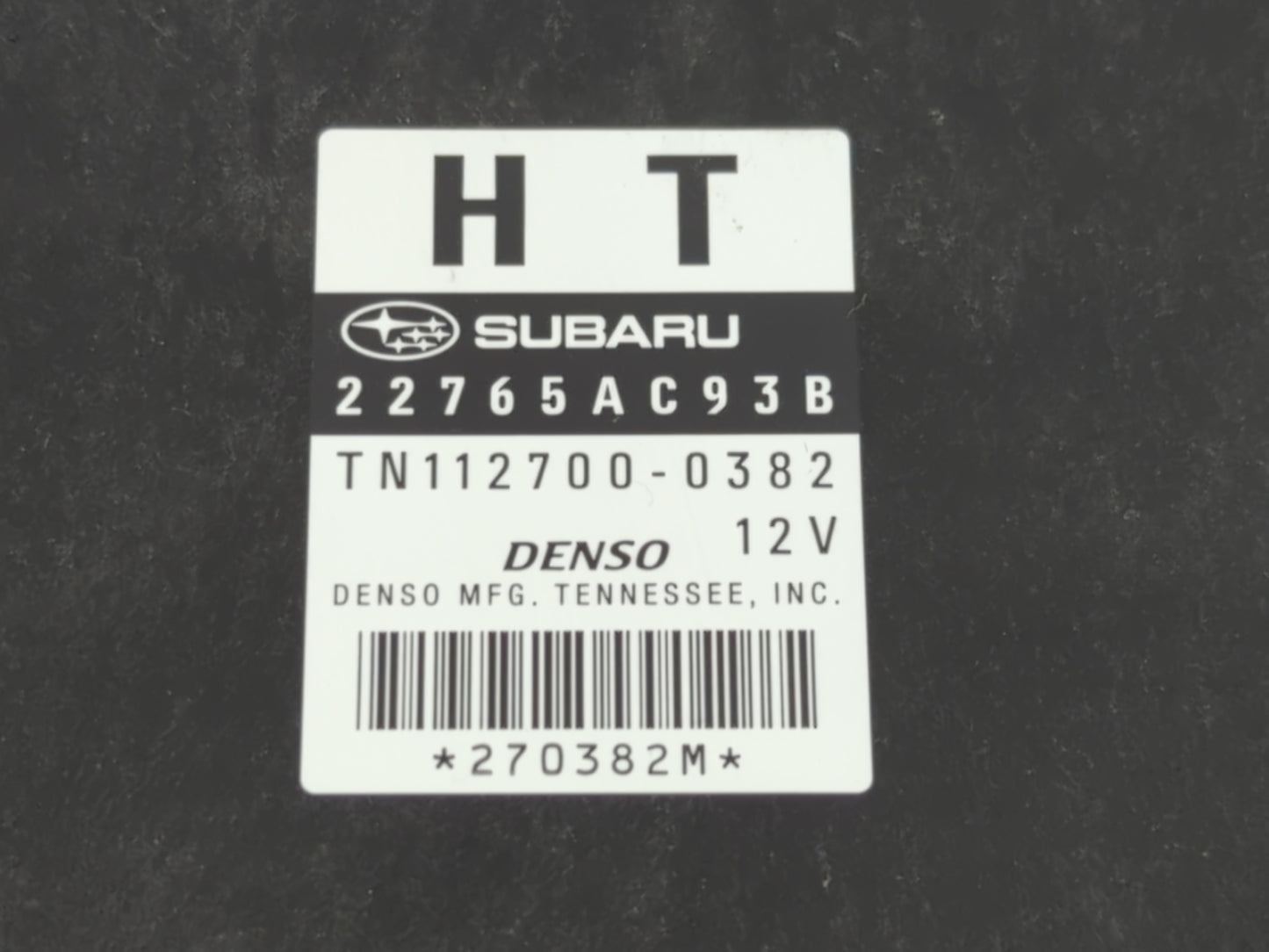 2011 Subaru Legacy PCM Engine Control Computer ECU ECM PCU OEM P/N:22765AC93B Fits OEM Used Auto Parts - Oemusedautoparts1.c