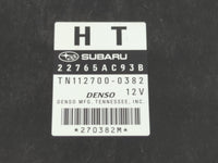 2011 Subaru Legacy PCM Engine Control Computer ECU ECM PCU OEM P/N:22765AC93B Fits OEM Used Auto Parts - Oemusedautoparts1.c