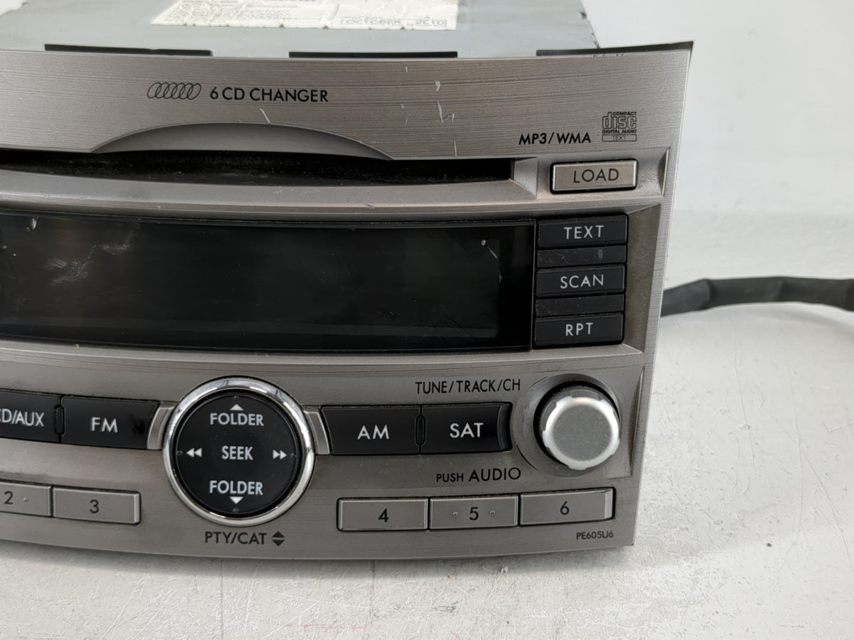 2010-2012 Subaru Legacy Radio AM FM Cd Player Receiver Replacement P/N:8620AJ60A Fits Fits 2010 2011 2012 OEM Used Auto Part