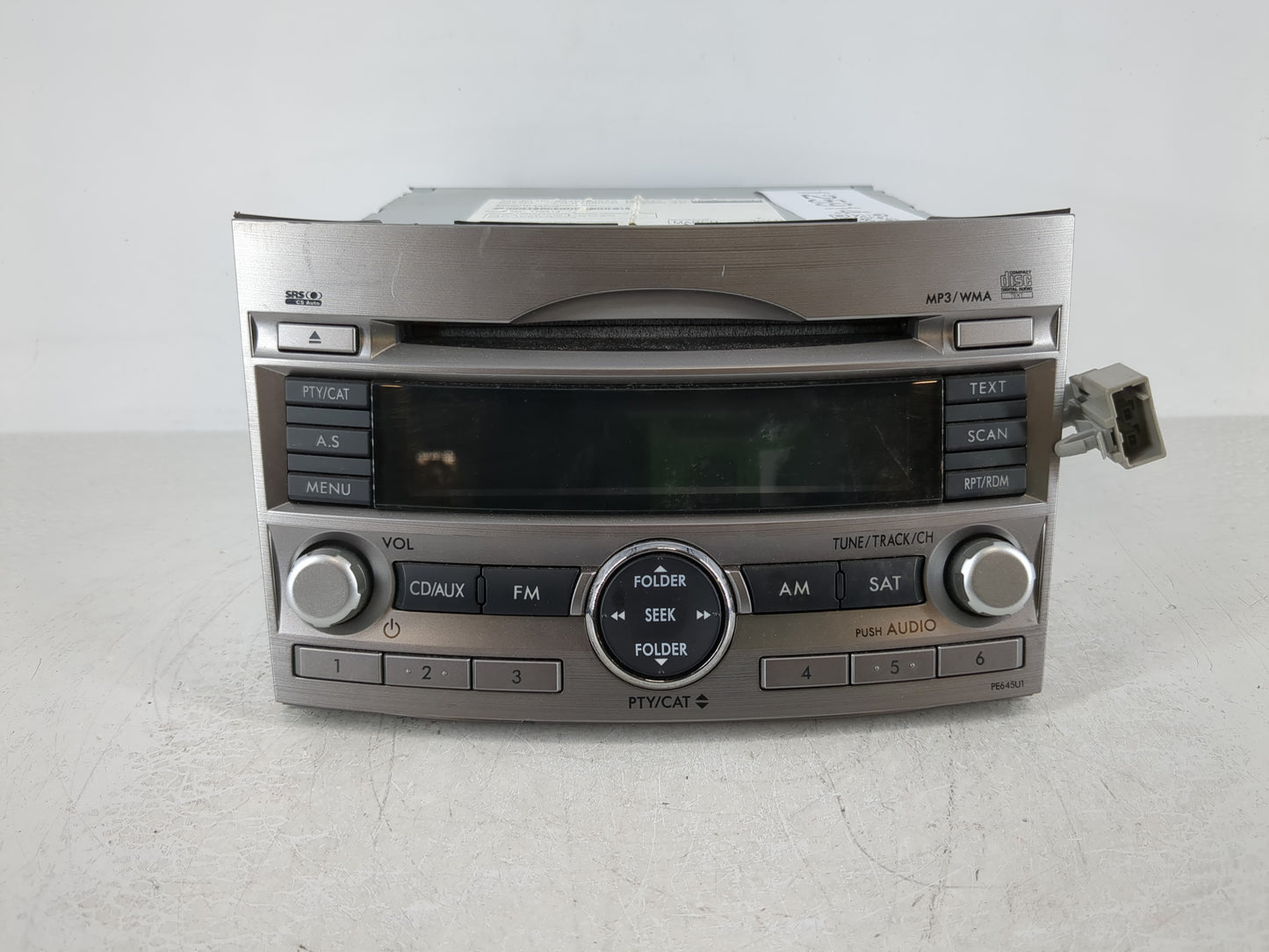 2010-2012 Subaru Legacy Radio AM FM Cd Player Receiver Replacement P/N:86201SJ64A Fits Fits 2010 2011 2012 OEM Used Auto Par